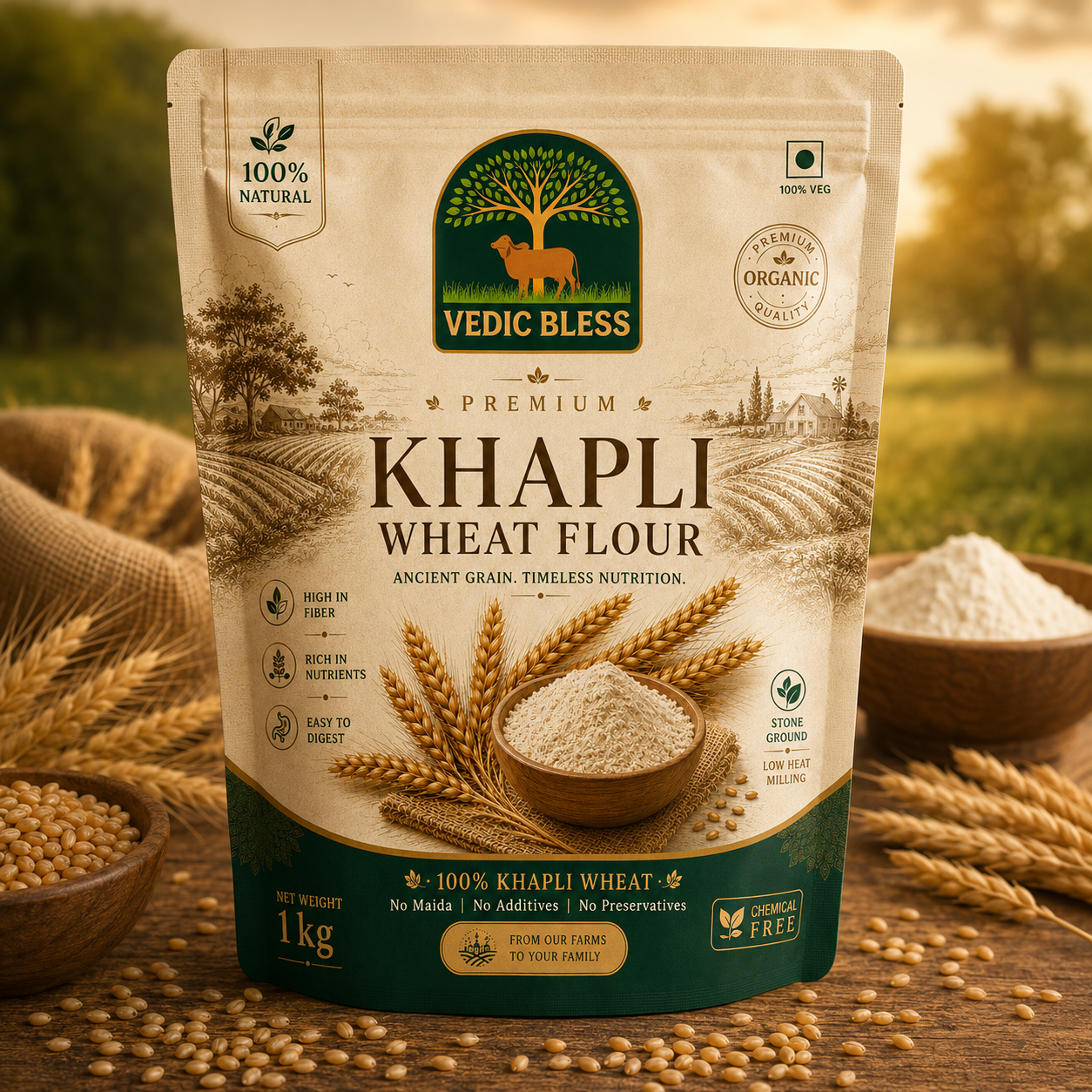 Khapli Wheat Flour